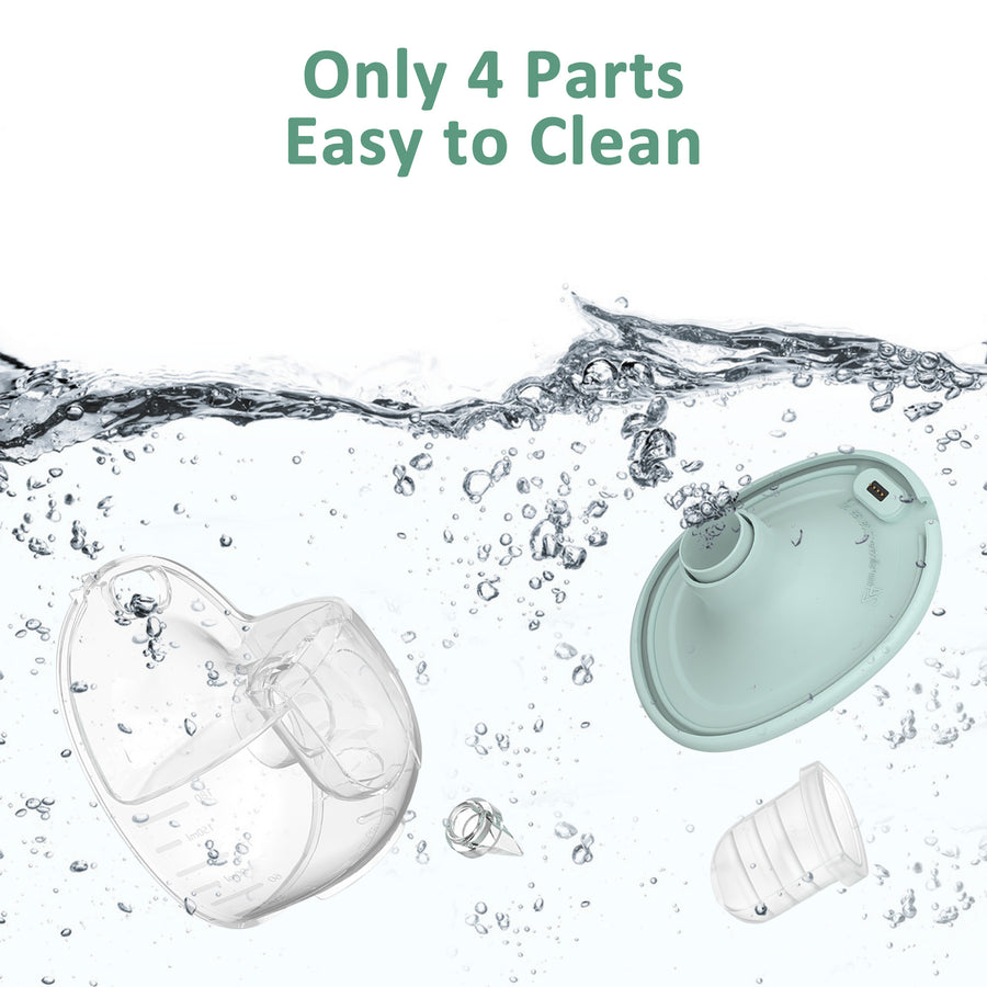 BabyReu W2 - Single Bundle - Heating Flange wearable Breast pump